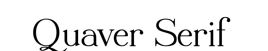Quaver Serif Polices Telecharger